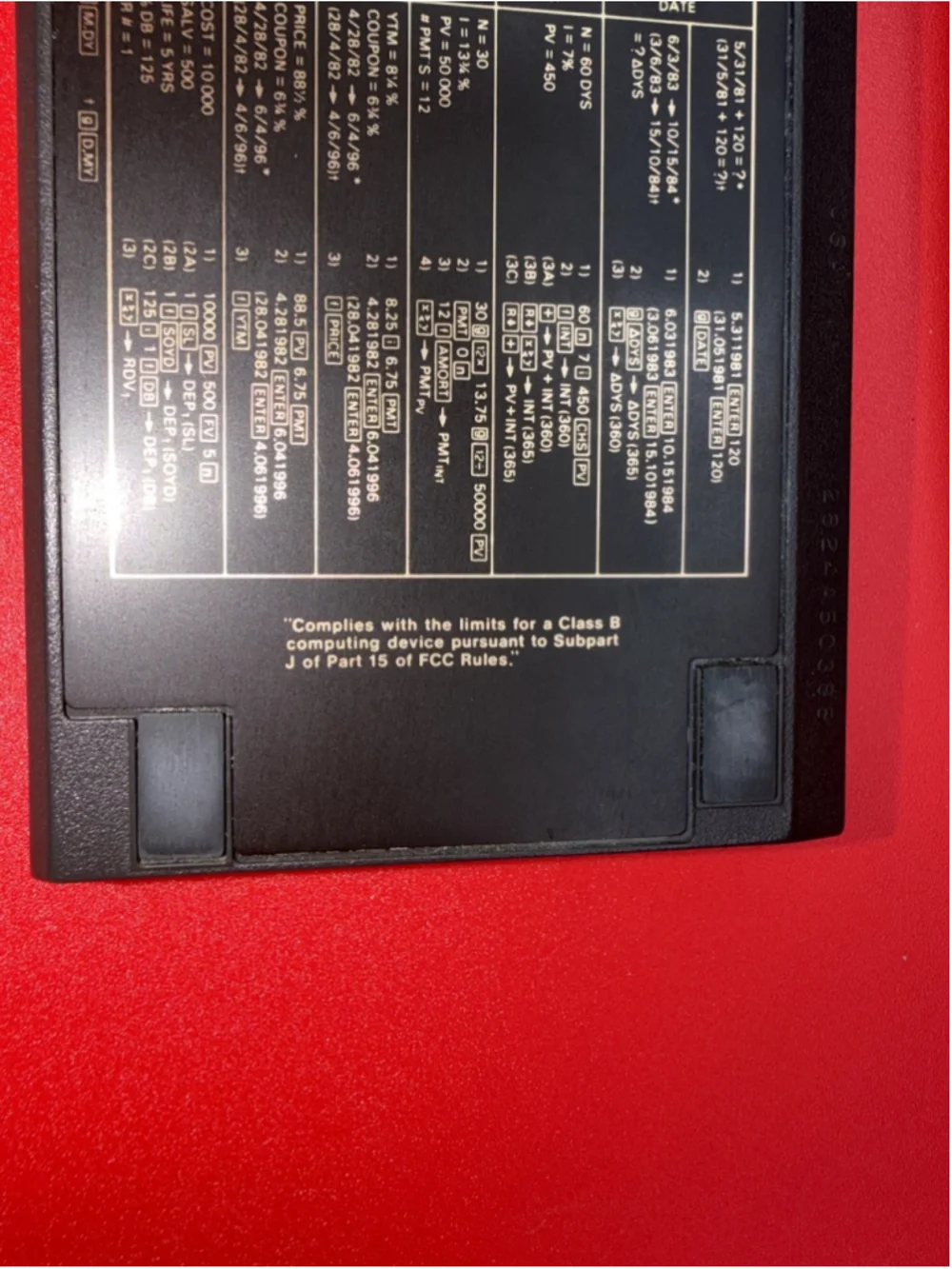 Vintage 1988 HP 12C Financial Calculator - Made in USA (Corvallis, OR)